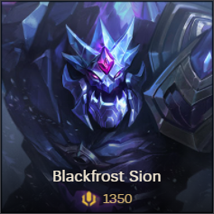 Blackfrost Sion