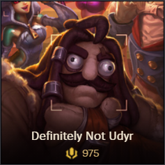 Definitely Not Udyr