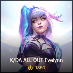 KDA ALL OUT Evelynn