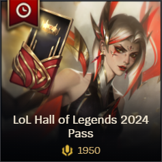 LoL Hall of Legends 2024 Pass