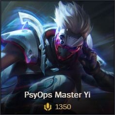 PsyOps Master Yi