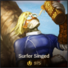 Surfer Singed