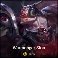 Warmonger Sion