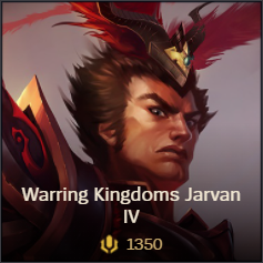 Warring Kingdoms Jarvan IV