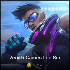 Zenith Games Lee Sin